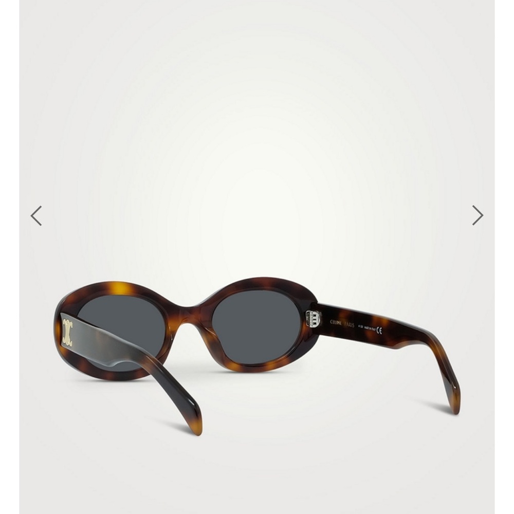 CELINE Triomphe Oval Sunglasses - Picture 9 of 11